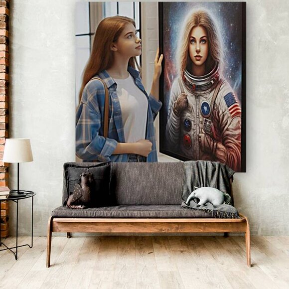 VISUALIZING THE FUTURE is a 16' x 16" original, GICLEE image on canvas LE w/COA - Picture 3 of 8